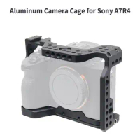 C-A74 Camera Cage for Sony A7IV Standard Arca-Swiss RRS Quick Release Plate with Top Handle Grip for Sony a7I4 A7R4 A7M4