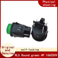 Original warped electric hot pot four-pin self-locking green round boat switch RL5-T125 16A250V