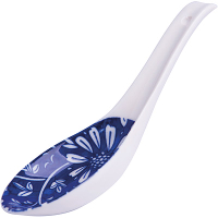《EXCELSA》Oriented瓷湯匙(花卉藍) | 湯匙 餐具