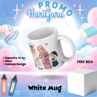 Custom Mug Hari Guru 11oz | Custom Nama With Box