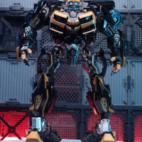 In Stock BB-02 Black Bee Bumblebee Warrior Movie Alloy Version Model King Kong Black Enlarged Version Action Figure Toy Gift