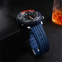 20mm 22mm Diving Rubber Watch Strap for Seiko SRP777J1 Men Sport Silicone Waterproof Wrist Band Bracelet Watchband for Omega
