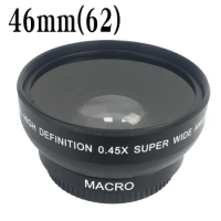 46mm 0.45X Wide Angle Macro Conversion Lens for 46 mm Panasonic HDC TM700 HS700 G1 GF1 GF2 GF3