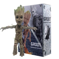The Avengers 26cm 1:1 Groot Guardian Of The Galaxy Action Figures Doll Collectible Decorate Gk Model Statue Children's Toy Gifts