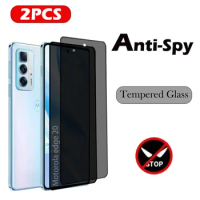 2PC Privacy Protection Glass For Motorola MOTO G50 G22 20 G73 G42 5g Anti-Spy Screen Protector For Motorola Moto EDGE 20 Glass