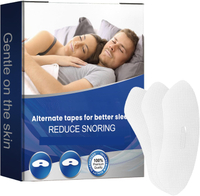 Hapsod Transparent Premium Mouth Tape for Sleeping (120-Pack) - Pain Free Removal Hypoallergenic Lat