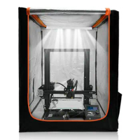 Yoopai Enclosure with LED Lighting for 3D Printer, Fireproof Dustproof Constant Temperature Protective, 28.7×25.6×21.6inch