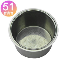 金時代書香咖啡  Single Portafilter Basket FB-S001 51mm不鏽鋼粉杯 粉量22-23g 4杯 HG2277