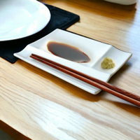 日本製 日式碟子 多用途分隔盤 筷架 醬料盤 miyama 燒肉烤肉可用 分隔餐盤 醬油碟 大盤 小盤 - 現貨 熱銷商品 日本人氣 JAPAN 送禮推薦 日本製 日式餐盤 燒肉盤 壽司盤 炸物盤 筷