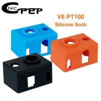 3pcs E3D V6 PT100 Heated Block Silicone Sock Cover PT100 V6 Heat Block Warm Keeping Cover 3D Printer Parts Protective Socks