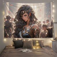 DC ผ้าพื้นหลัง ins ผนังแขวน ตกแต่งหอพัก Ukiyo-e พื้นหลัง ผนังห้อง