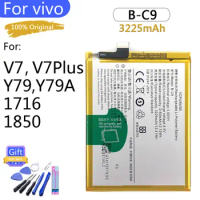 100% Original Battery B-C9 For VIVO V7 V7plus Y79 Y79A 1716 1850 3225mAh High quality Replacement Batterie