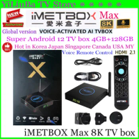 [Genuine]iMETBOX Max Global version 4G+128GB 8K Super Android12 TV box Dual wifi Hot in korea Japan USA CA SG AUS thailand MY TW