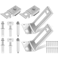 22Pcs Bifold Door Hardware Repair Kit Metal Closet Door Hardware Kit Sturdy Bi-Fold Sliding Door Replacement Accessories with