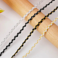 5Meter Gold Silver Thread Centipede Braided Lace Trim Ribbon For Party Costume Clothes Curve Decor DIY Sewing Crafts Accessories
