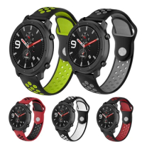 22mm Sports Silicone Wrist Strap For Xiaomi Huami Amazfit GTR 47mm Bracelet Band for Huami Amazfit Pace Stratos 2/2S/3 Watchband