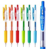 斑馬JJ15彩色按動中性筆0.5mm果汁速干簽字筆學生考試刷題手帳筆
