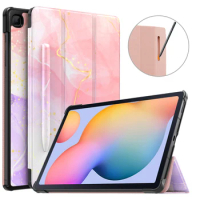 MoKo Case for Samsung Galaxy Tab S6 Lite 2022/2020,Slim Tri-Fold Cover with Auto-Wake/Sleep&amp;Pen Holder For Tab S6 Lite SM-P610
