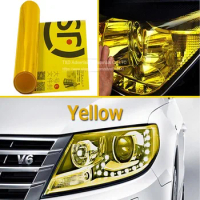 9m/Roll Scratch Proof 3 Layers Car Headlight Film Auto Car Sticker Yellow Smoke Fog Light HeadLight Taillight Tint Vinyl Film