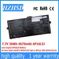 7.7V 36Wh 4670mAh AP16L5J new original AP16L5J Battery for Acer Aspire Swift 5 SF514-52T Spin 1 SP111-32N 2ICP4/91/91