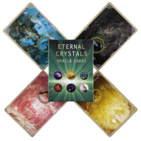 Eternal Crystals Oracle Cards A 44 Tarot English Divination Edition Deck Borad Games