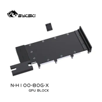 Bykski NVIDIA H100 GPU Water Block Full Metal Copper Nickeling + Aluminum Alloy Backpalte N-H100-80G-X