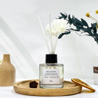 50ml Scented Diffuser with Sticks, Reed Scented Diffuser for Home, Bathroom, Bedroom, Office, Hotel Glass Oil Diffuser Gift Set