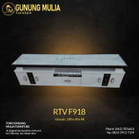 Buffet TV Mewah Minimalis Atas Kaca RTV F918