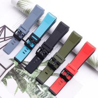 24mm resin strap men's pin buckle watch accessories For Casio GA2000 PRG-600 PRW-6600PRG-650 sports waterproof wristband ladies