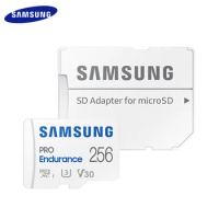 Samsung PRO Endurance Original Memory Card 256GB High Speed Micro SD Card V30 U3 Class 10 UHS-I TF Card 4K For Camera