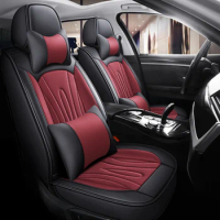 Breathable Leather Fully Surround Car Seat Covers For Mitsubishi L200 Opel Astra K BMW F11 Hyundai I20 Auto Seat Pad Accessories