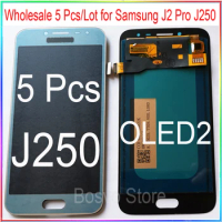 Wholesale 5 Pieces/Lot for samsung J2 Pro J250 LCD Screen Display with Touch Digitizer Assembly