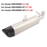 Escape Motorcycle Middle Link Tube And Muffler Stainless Steel For Honda CBR1000RR 1000RR-SP 1000RR-SP2 2017-2019