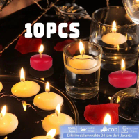 Kecil Floating Candle 10pcs Lilin Apung Mengapung Wedding Dekorasi