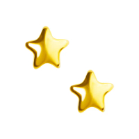 【金品坊】黃金耳環星星耳針 0.16錢±0.03(純金999.9、純金耳環、純金耳針)