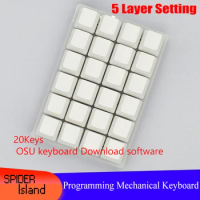 24keys Programmable Mechanical Keyboard Macro keypad Blue / Red Switch DIY Customize USB Programming Shortcut key OSU Media New