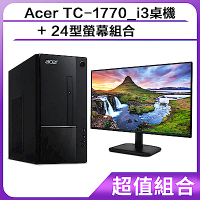 Acer TC-1770_i3桌機 加 24型螢幕組合