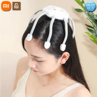 Xiaomi Youpin Electric Head Scalp Massager Smart Octopussy Scalp Massage For Relax &amp; Stress Relief Improve Sleep Migraine Relief