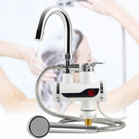 360° Tankless Electric Water Heater Hot and Cold Water Instant Water Heating for Home Bathroom