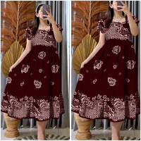 Daster wanita Panjang Rayon Grade A Busui Resleting Depan | Daster chibi Terbaru | Daster kekinian |