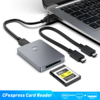 UTHAI C78 CFexpress Card Reader USB3.1 Gen2 Type B C Adapter Support CFE Memory Card 128G 256G 512G USB3.0 With Cable For SLR