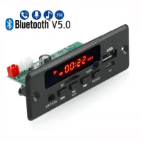 50W Amplifier Bluetooth 12V 5V MP3 Decoder Board DIY Home Digital Audio Module USB TF AUX FM Radio For Speaker Handsfree