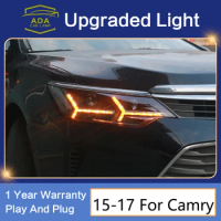 Car Styling for Toyota Camry LED Headlight 2015-2017 Headlights Camry DRL Turn Signal High Beam Angel Eye Projector Lens