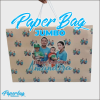 PAPERBAG CUSTOM FOTO/ WAJAH ukuran BIG SIZE/JUMBO gratis desain