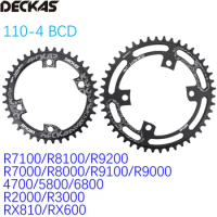 Deckas Road Bike Chainring 110bcd 9 10 11 12s R7100/R8100/R9200 R7000/R8000 /R9100/R9000/4700/5800/6800/R2000/R3000/RX810/RX600