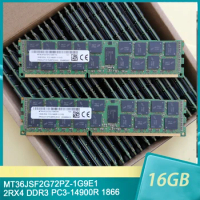 1 Pcs MT36JSF2G72PZ-1G9E1 For MT Memory 16G 16GB 2RX4 DDR3 PC3-14900R 1866 RAM