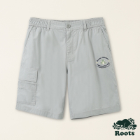 Roots男裝-星際遨遊系列 螢火蟲單邊口袋設計工裝短褲-灰色