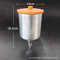 For ANEST IWATA 600ml Aluminum Alloy Material Spray Paint Pot Sprayer Cup Air Gravity Feed Fastmover Thread Connector