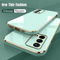 Square Plating Case For Xiaomi Redmi Note 7 8 9 10 Pro 9S Electroplate Cover For Redmi 10 9 9A 9T K40 K30 K20 Pro POCO F3 X3 NFC