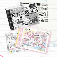 หนังสือสติ๊กเกอร์ Y2K 20 หน้า ดีไซน์ใหม่ การ์ตูน สติ๊กเกอร์สมุด DIY ถอดออกได้ น่ารัก สติ๊กเกอร์ตกแต่